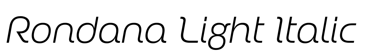 Rondana Light Italic